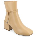 ジャーニーコレクション レディース ブーツ シューズ Women's Beverley Block Heel Booties Tan