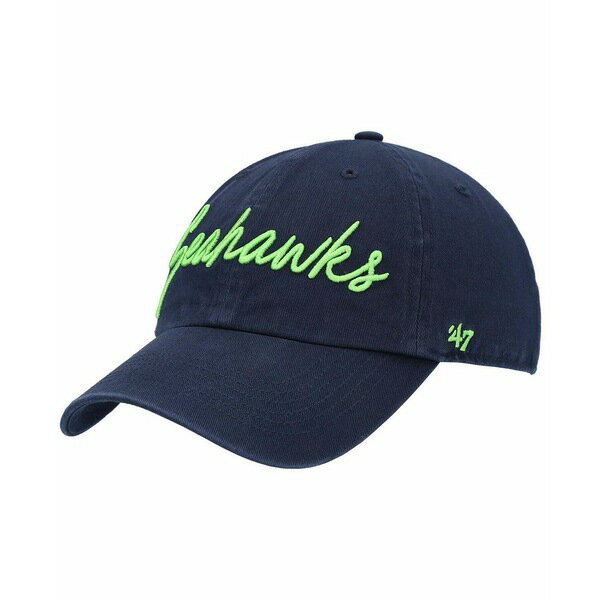 47ブランド レディース 帽子 アクセサリー Women's College Navy Seattle Seahawks Vocal Clean Up Adjustable Hat College Navy