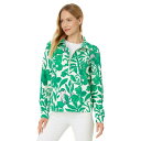 リリーピュリッツァー レディース パーカー・スウェットシャツ アウター Eleni Upf 50+ Pullover Fiddle Leaf Green Esc...