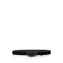 ラルフローレン レディース ベルト アクセサリー Stone-Buckle Suede Skinny Belt Black