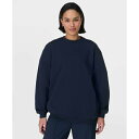 スウェッティベティ レディース パーカー・スウェットシャツ アウター Explore More Longline Sweatshirt Navy Blue
