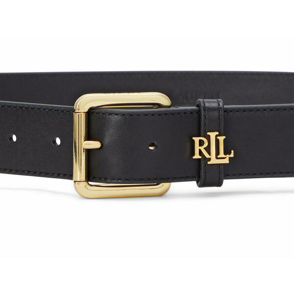 ラルフローレン レディース ベルト アクセサリー Logo Keeper Belt Black
