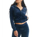 ジューシークチュール レディース パーカー・スウェットシャツ アウター C Solid Classic Juicy Hoodie with Back Bling...
