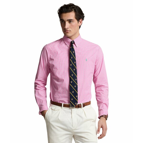 ե   ȥåץ Classic Fit Gingham Stretch Poplin Shirt 4656L Re...