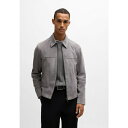 ボス メンズ サンダル シューズ H-MALBANO5 - Leather jacket - dark grey
