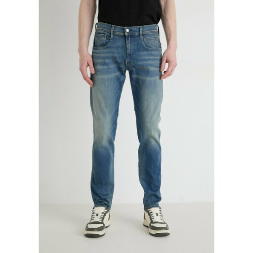 リプレイ メンズ サンダル シューズ ANBASS PANTS - Slim fit jeans - medium blue リプレイ メンズ サンダル シューズ ANBASS PANTS - Slim fit jeans - medium blue