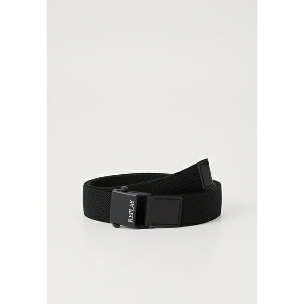 リプレイ メンズ ベルト アクセサリー Belt - black
