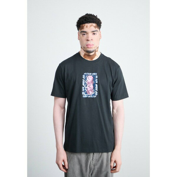 アディダスオリジナルス メンズ Tシャツ トップス STREET - Print T-shirt - black
