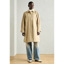 スコッチアンドソーダ レディース コート アウター FLORAL EMBOSSED CARCOAT - Trenchcoat - sand