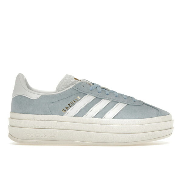 adidas アディダス レディース スニーカー 【adidas Gazelle Bold Clear Sky (Women's)】 サイズ US_7(24.0cm) Clear Sky/Cloud White/Gold Metallicのサムネイル