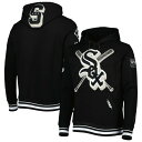 プロスタンダード メンズ パーカー・スウェットシャツ アウター Chicago White Sox Pro Standard Mash Up Logo Pullover Hoodie Black