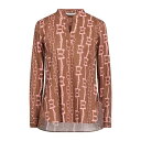 【送料無料】 キャリバン レディース カットソー トップス Tops Brown