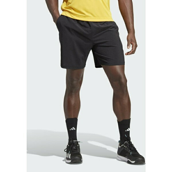 アディダス メンズ バスケットボール スポーツ CLUB TENNIS STRETCH WOVEN - Sports shorts - black