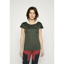 サレワ レディース テニス スポーツ PUEZ MELANGE DRY TEE - Sports T-shirt - dark olive melange