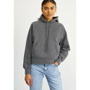 カーハート レディース パーカー・スウェットシャツ アウター HOODED TAOS - Sweatshirt - flint