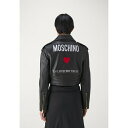モスキーノ レディース ジャケット＆ブルゾン アウター JACKET - Leather jacket - black