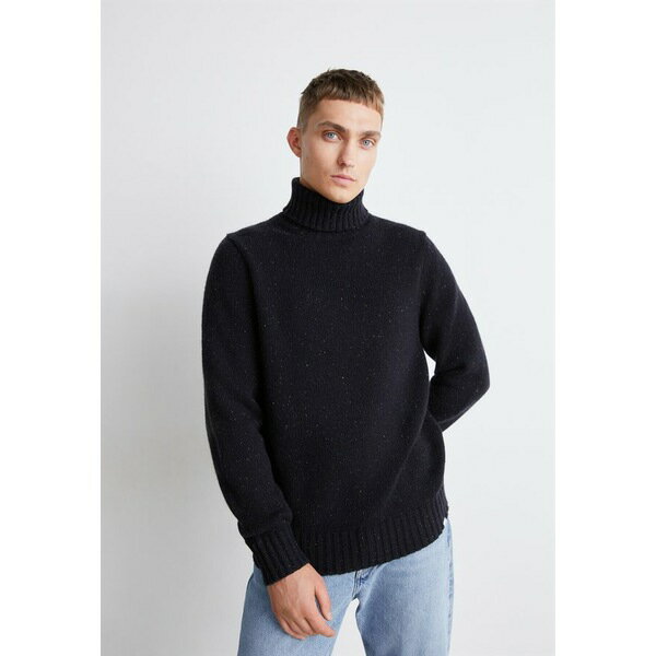 レ ドゥ メンズ ニット&セーター アウター GARY FLECK ROLLNECK - Jumper - black