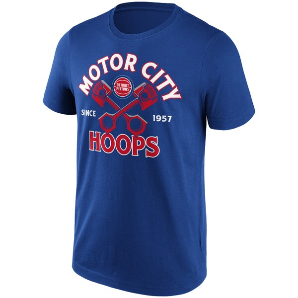 ファナティクス メンズ Tシャツ トップス Detroit Pistons Iconic Hometown Graphic TShirt