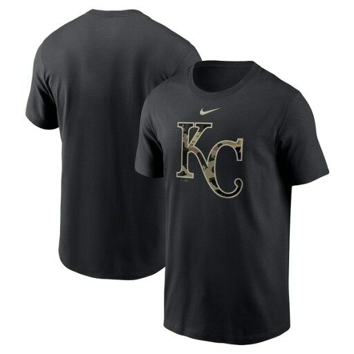 ナイキ メンズ Tシャツ トップス Men's Nike Black Kansas City Royals Team Camo Logo T ナイキ メンズ Tシャツ トップス Men's Nike Black Kansas City Royals Team Camo Logo T