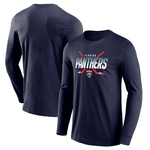 ファナティクス メンズ Tシャツ トップス Florida Panthers Iconic Crossed Stick Graphic Long Sleeve TShirt ファナティクス メンズ Tシャツ トップス Florida Panthers Iconic Crossed Stick Graphic Long Sleeve TShirt