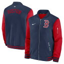 ナイキ メンズ ジャケット&ブルゾン アウター Boston Red Sox Nike Authentic Dugout Bomber Jacket