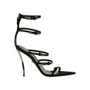 Versace ヴェルサーチ レディース スニーカー 【Versace Pin-Point Sandals Black (Women's)】 サイズ EU_37...