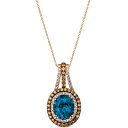 ルヴァン レディース ネックレス・チョーカー・ペンダントトップ アクセサリー Deep Sea Blue Topaz (4 ct. t.w.) & Diamon...