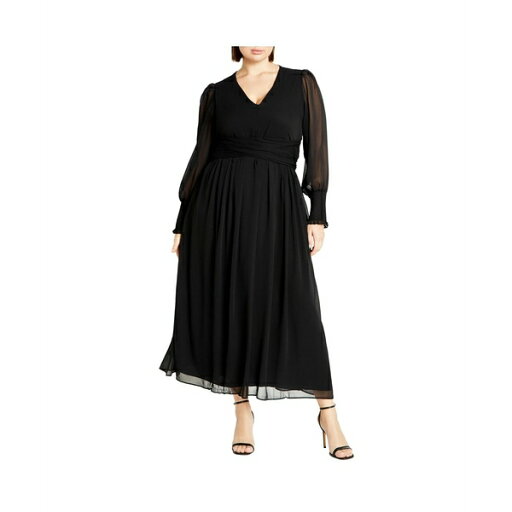 シティーシック レディース ワンピース トップス Plus Size Selena Maxi Dress Black シティーシック レディース ワンピース トップス Plus Size Selena Maxi Dress Black