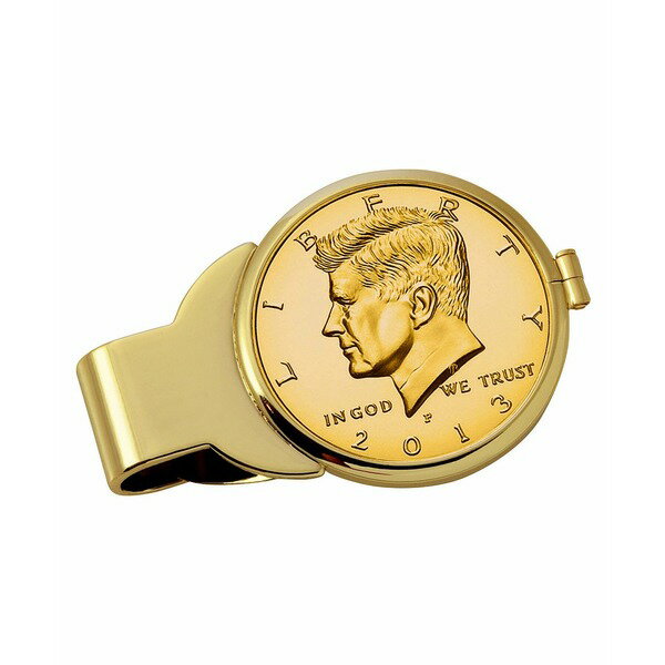 ꥫ󥳥ȥ쥸㡼   ꡼ Men's Gold-Layered JFK Half Dollar Coin Mo...