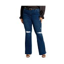 シティーシック レディース デニムパンツ ボトムス Plus Size Asha Letitia Jean Dark denim(4)