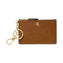 ラルフローレン レディース リング アクセサリー Women's Full-Grain Leather Key-Ring Small Zip Card Case...
