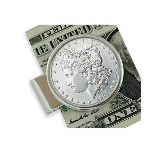 アメリカンコイントレジャー メンズ 財布 アクセサリー Men's Sterling Silver Morgan Dollar Coin Money Clip Silver アメリカンコイントレジャー メンズ 財布 アクセサリー Men's Sterling Silver Morgan Dollar Coin Money Clip Silver