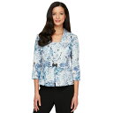 アレックスイブニングス レディース カットソー トップス Women's Layered Printed Camisole & Matching Jacket ...