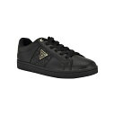 ゲス メンズ スニーカー シューズ Men's Larvin Quilt Detailed Casual Sneakers Black