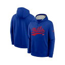 ナイキ メンズ パーカー・スウェットシャツ アウター Men's Royal Buffalo Bills Rewind Club Logo Pullover Hoodie Royal(4)