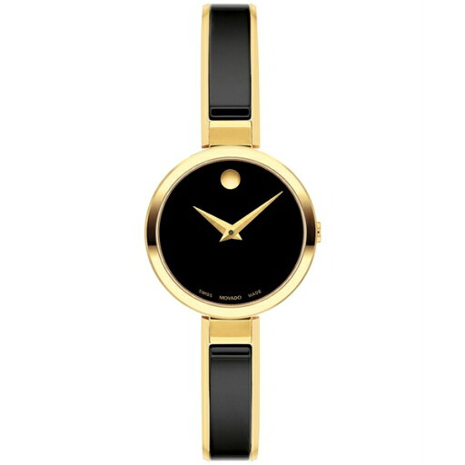 モバド レディース 腕時計 アクセサリー Women's Moda Swiss Quartz Black Ceramic Yellow PVD Bangle Watch 24mm Two Tone モバド レディース 腕時計 アクセサリー Women's Moda Swiss Quartz Black Ceramic Yellow PVD Bangle Watch 24mm Two Tone