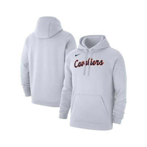 ナイキ メンズ パーカー・スウェットシャツ アウター Men's White Virginia Cavaliers Logo Club Fleece Pullover Hoodie White ナイキ メンズ パーカー・スウェットシャツ アウター Men's White Virginia Cavaliers Logo Club Fleece Pullover Hoodie White