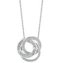 エフィー コレクション レディース ネックレス・チョーカー・ペンダントトップ アクセサリー EFFY Diamond Interlocking Triple C...