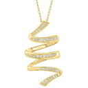 エフィー コレクション レディース ネックレス・チョーカー・ペンダントトップ アクセサリー Diamond Spiral Pendant 18