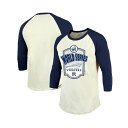 マジェスティック メンズ シャツ トップス Men's Cream/Navy New York Yankees 2024 World Series Raglan...