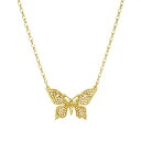 2028 レディース ネックレス・チョーカー・ペンダントトップ アクセサリー Women's Gold Tone Filigree Butterfly Pendant Necklace Gold(4)