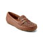 casual brown leather loafersの画像
