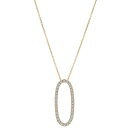 ラップド イン ラブ レディース ネックレス・チョーカー・ペンダントトップ アクセサリー Diamond Open Oval 18