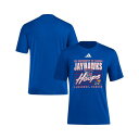 アディダス メンズ シャツ トップス Men's Royal Kansas Jayhawks Locker Swish Tri-blend T-shirt Royal(4)
