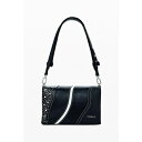 デジグアル レディース ショルダーバッグ バッグ Women's Small studded crossbody bag Black(4)