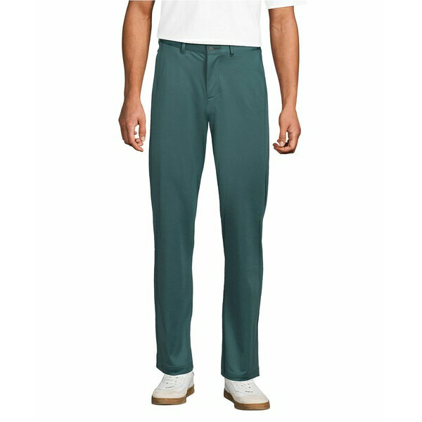 ランズエンド メンズ カジュアルパンツ ボトムス Men's Traditional Fit Flex Performance Golf Pants Tourmaline