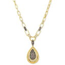 ルヴァン レディース ネックレス・チョーカー・ペンダントトップ アクセサリー Chocolate Diamond & Nude Diamond Teardrop...