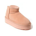 ディアフォームズ レディース ブーツ シューズ Women's Kingston Genuine Shearling Platform Bootie Peach...