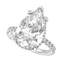 バッジェリーミシュカ レディース リング アクセサリー Certified Lab Grown Diamond Pear Cut Hidden Halo Eng...