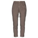 プラス・ピープル (+) PEOPLE レディース カジュアルパンツ ボトムス Pants Dark brown